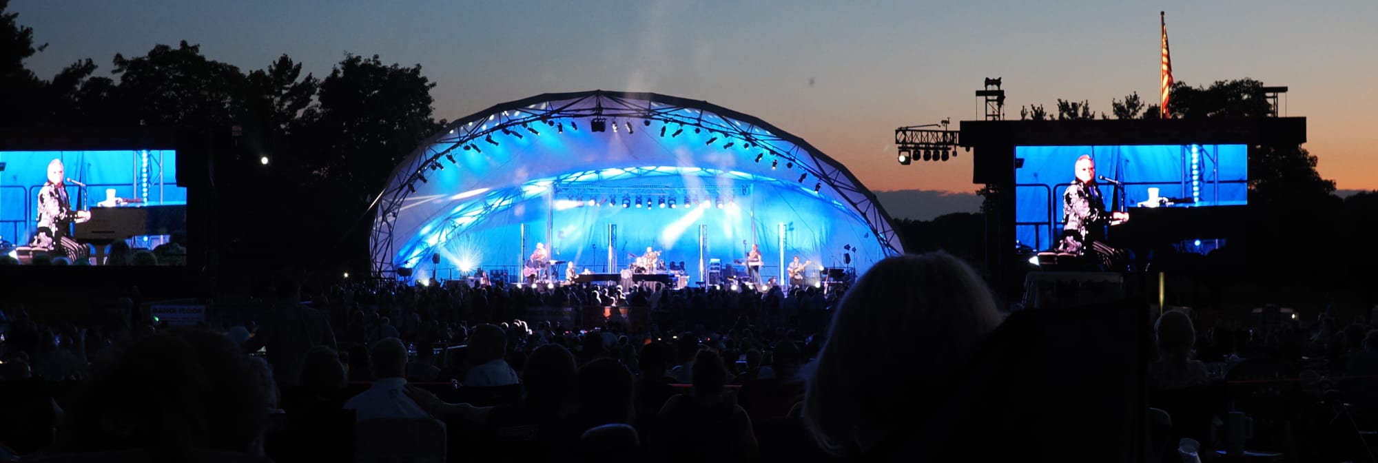 outdoor concert venue at sunset Charleston